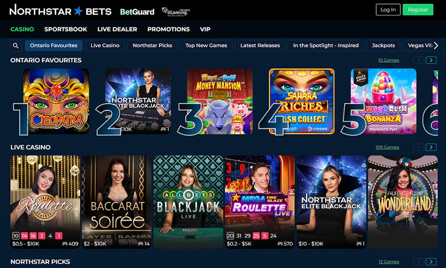 Royal Vegas Homepage